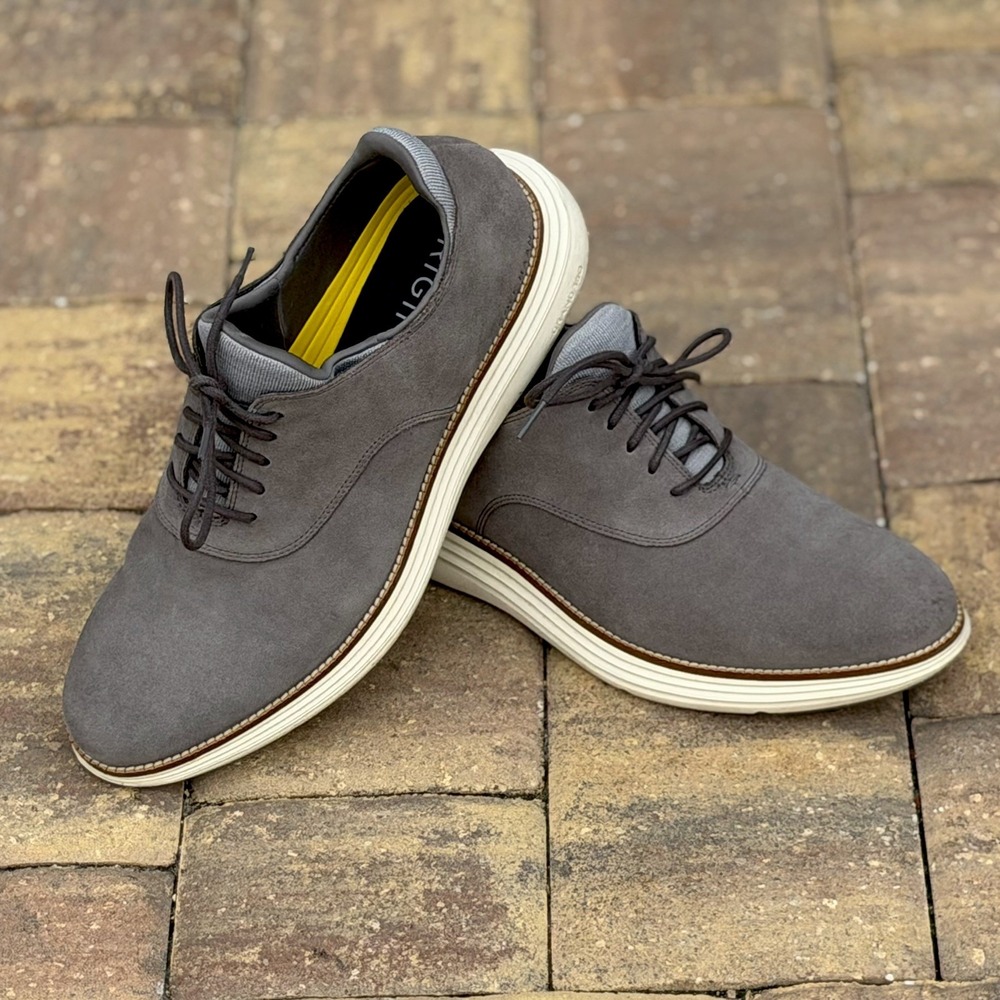 Cole Haan Original Grand 360 Oxford Men's Size 11.5M C32066 Suede Gray Lace Up‎